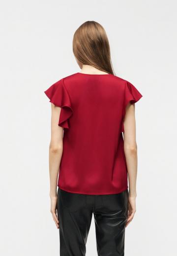 Атласная блузка