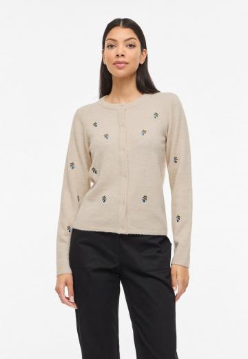 Жаккардовая вязаная кофта