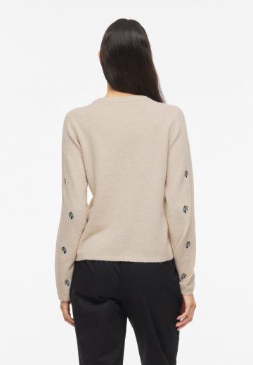 Жаккардовая вязаная кофта