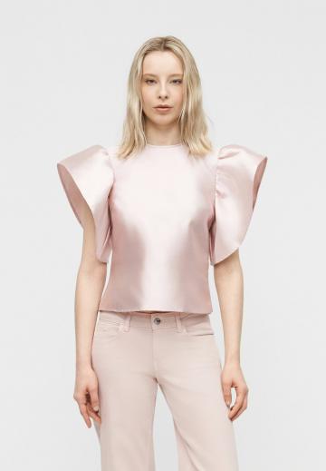 Атласная блузка