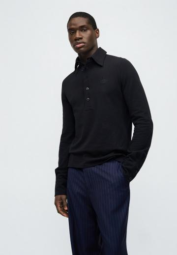 Поло с длинным рукавом