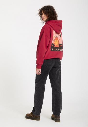 Пуловер с капюшоном