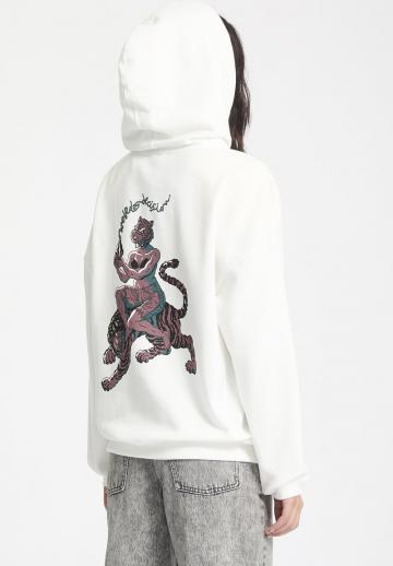 Пуловер с капюшоном