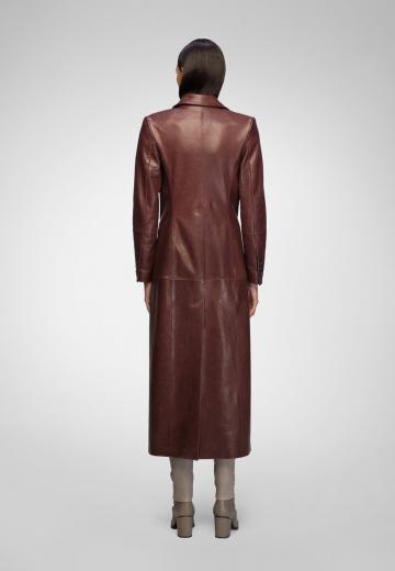 Кожаное пальто