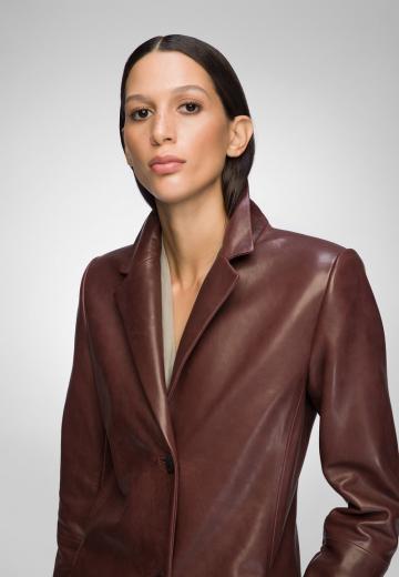 Кожаное пальто