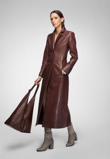 Кожаное пальто