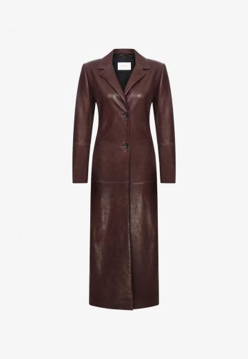 Кожаное пальто