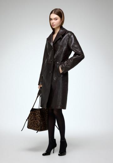 Кожаное пальто