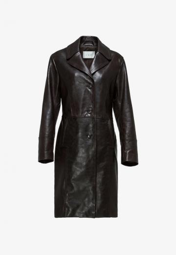 Кожаное пальто