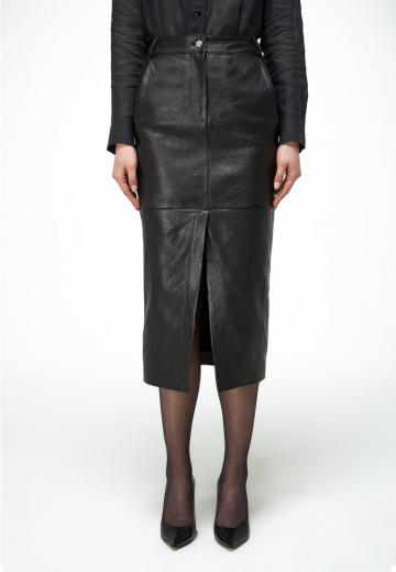Кожаная юбка