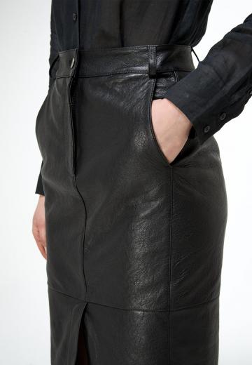 Кожаная юбка