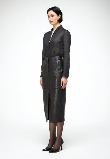 Кожаная юбка