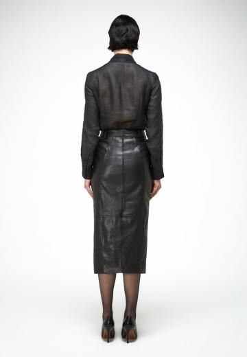 Кожаная юбка