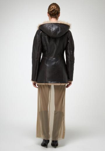 Кожаное пальто