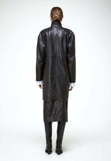 Кожаное пальто