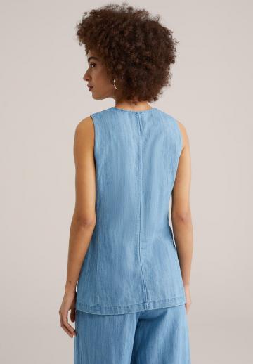 Джинсовая жилетка