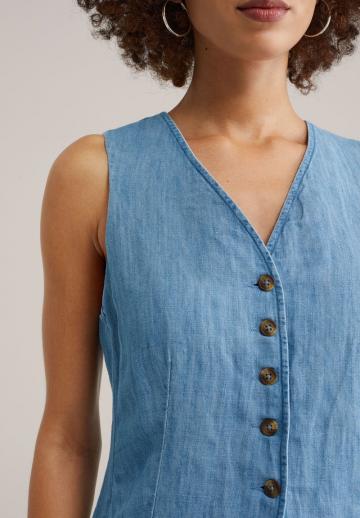 Джинсовая жилетка