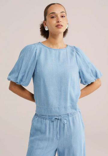 Джинсовая блузка