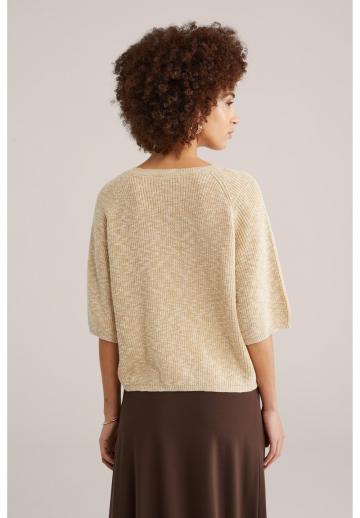 Пуловер с рукавом три четверти