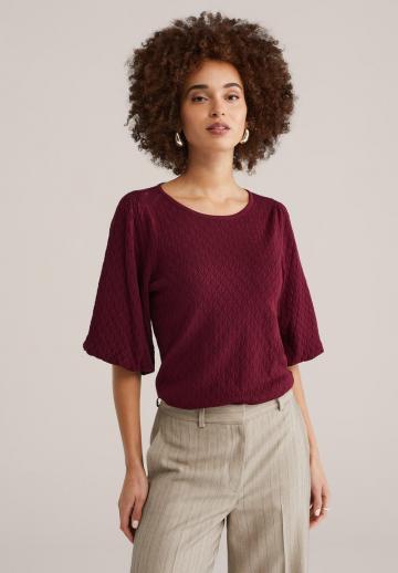 Пуловер с рукавом три четверти