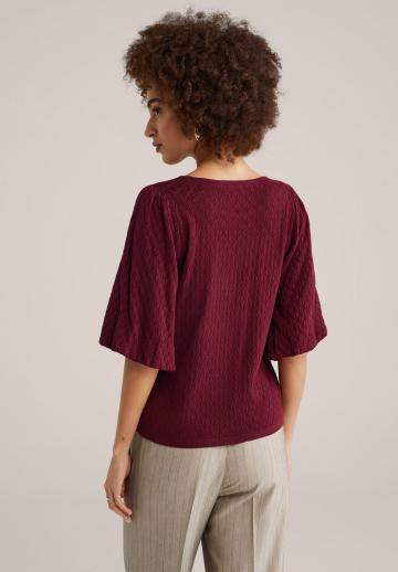 Пуловер с рукавом три четверти