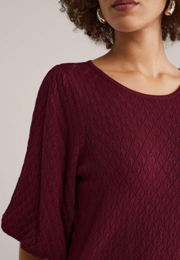 Пуловер с рукавом три четверти