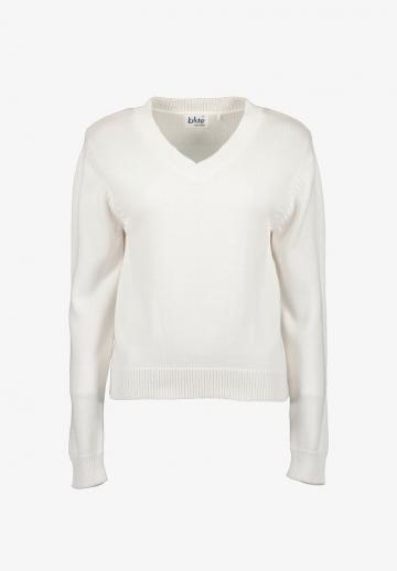 Пуловер с вырезом V