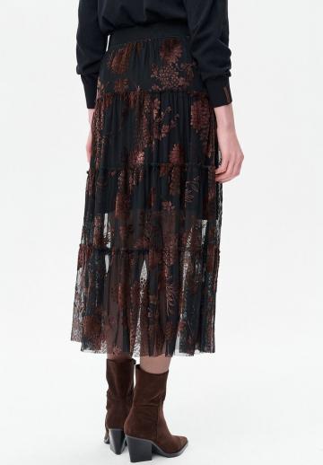 Юбка с воланами