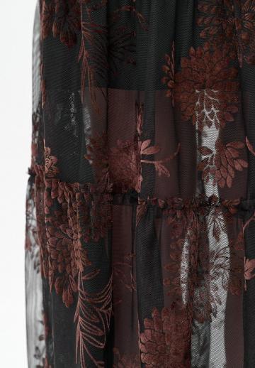 Юбка с воланами