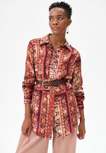 Длинная блузка