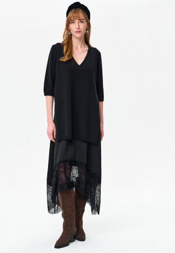 Вязаное платье