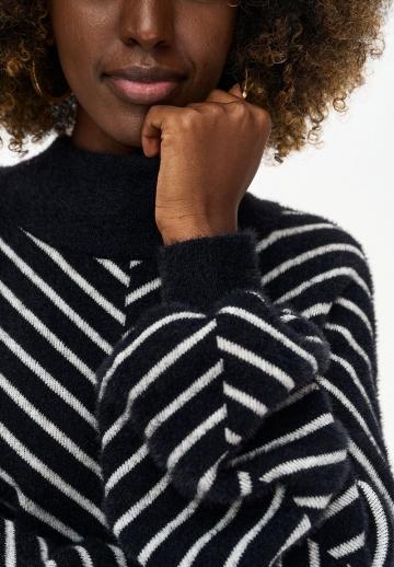 Пуловер в полоску