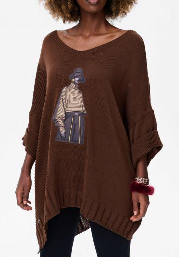 Длинный пуловер