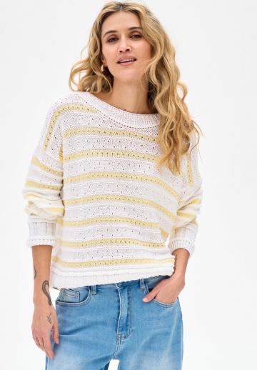 Пуловер в полоску