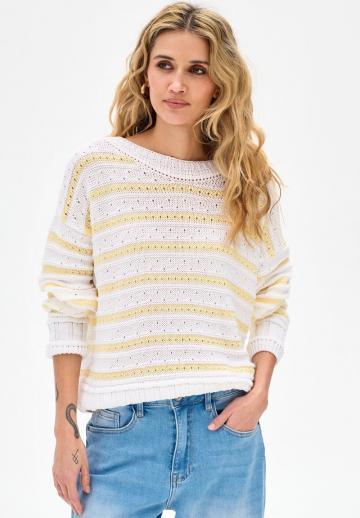 Пуловер в полоску