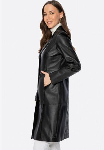 Кожаное пальто