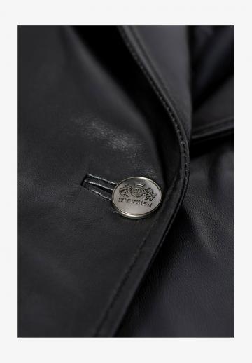 Кожаное пальто