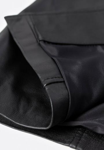 Кожаное пальто