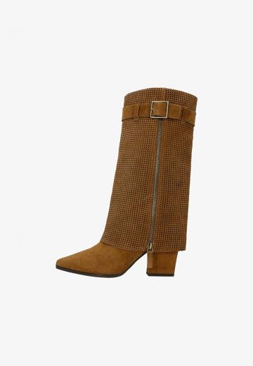 Полусапожки на высоком каблуке