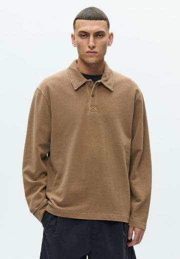 Поло с длинным рукавом