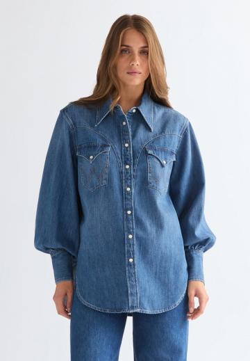 Джинсовая блузка