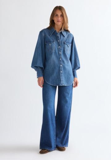 Джинсовая блузка