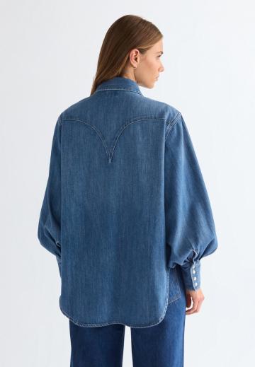 Джинсовая блузка
