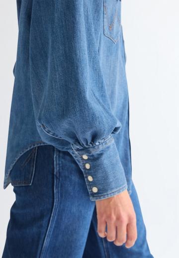 Джинсовая блузка