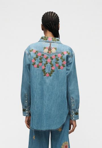 Джинсовая блузка