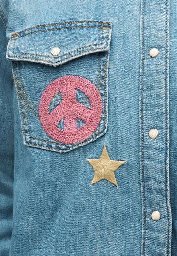 Джинсовая блузка