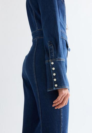 Джинсовый комбинезон