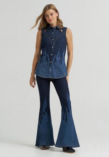 Блузка без рукавов
