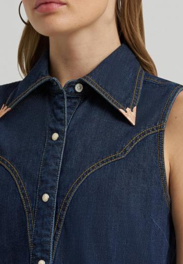 Блузка без рукавов