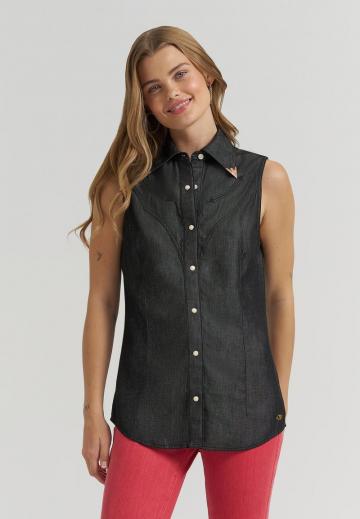 Джинсовая жилетка